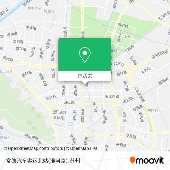 常熟汽车客运北站(淮河路)地图