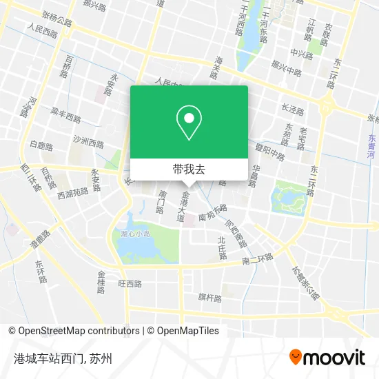 港城车站西门地图
