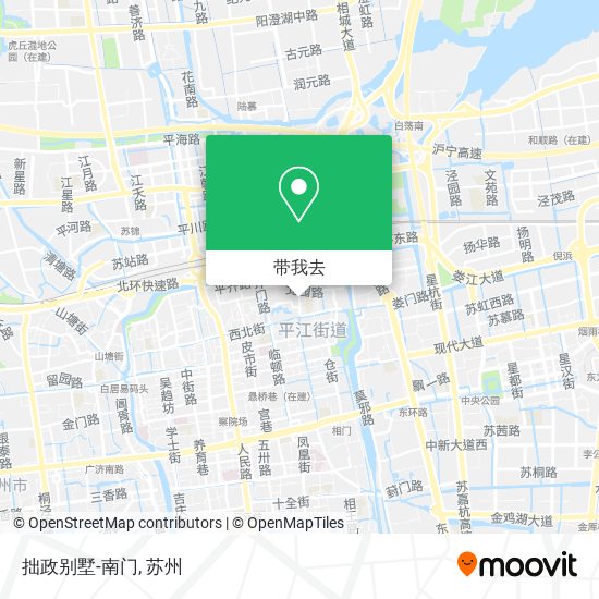 拙政别墅-南门地图