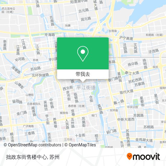 拙政东街售楼中心地图