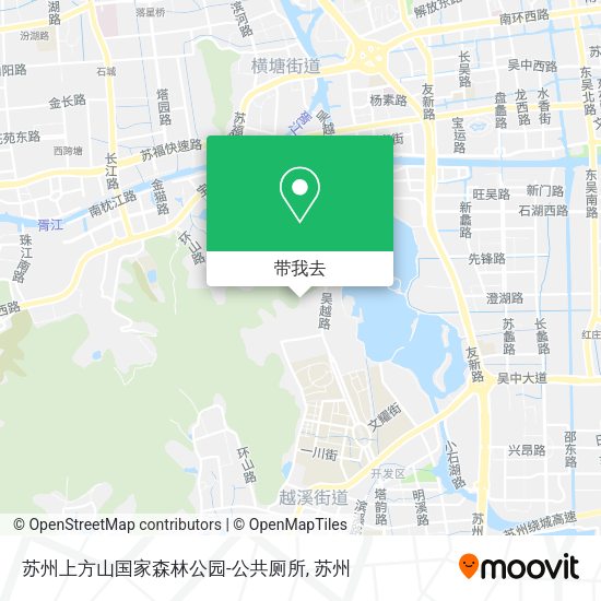 苏州上方山国家森林公园-公共厕所地图