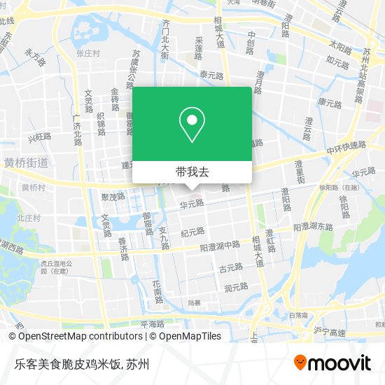 乐客美食脆皮鸡米饭地图