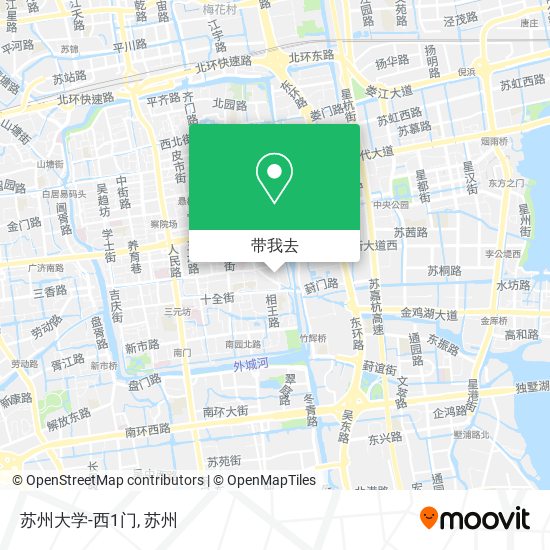 苏州大学-西1门地图