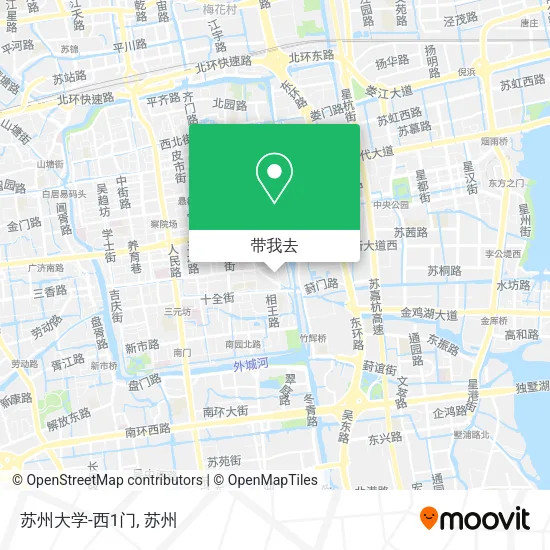 苏州大学-西1门地图