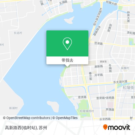 高新路西(临时站)地图