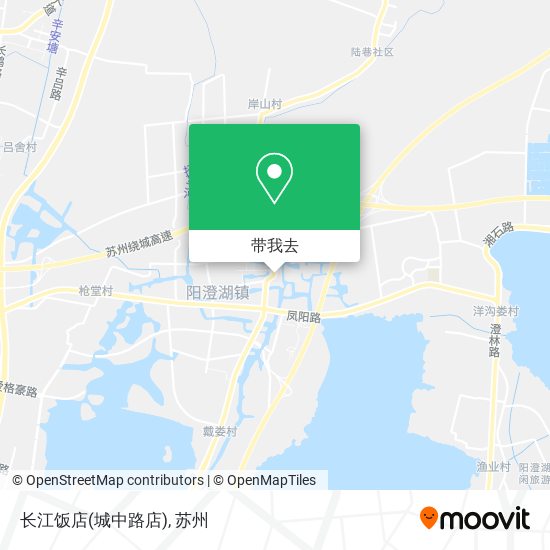 长江饭店(城中路店)地图