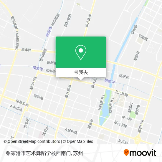 张家港市艺术舞蹈学校西南门地图
