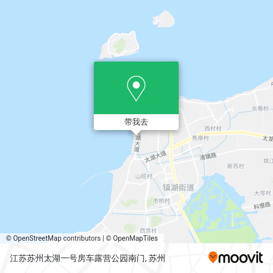 江苏苏州太湖一号房车露营公园南门地图