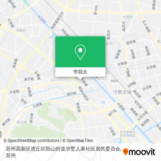 苏州高新区虎丘区阳山街道浒墅人家社区居民委员会地图