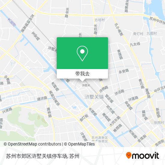 苏州市郊区浒墅关镇停车场地图