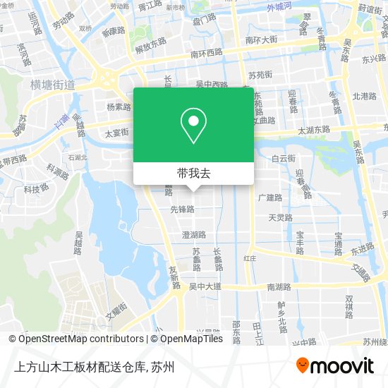 上方山木工板材配送仓库地图