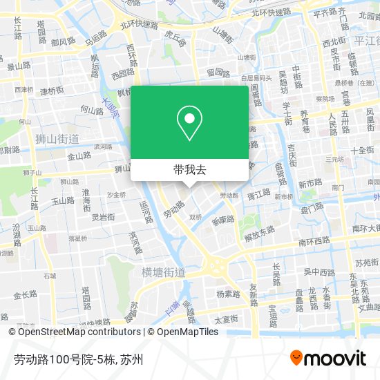 劳动路100号院-5栋地图