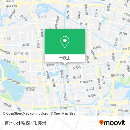 苏州小外滩-西1门地图
