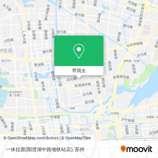 一休拉面(阳澄湖中路地铁站店)地图