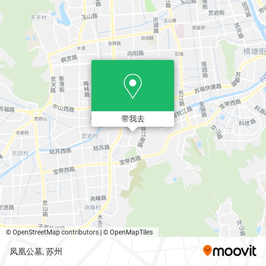 凤凰公墓地图