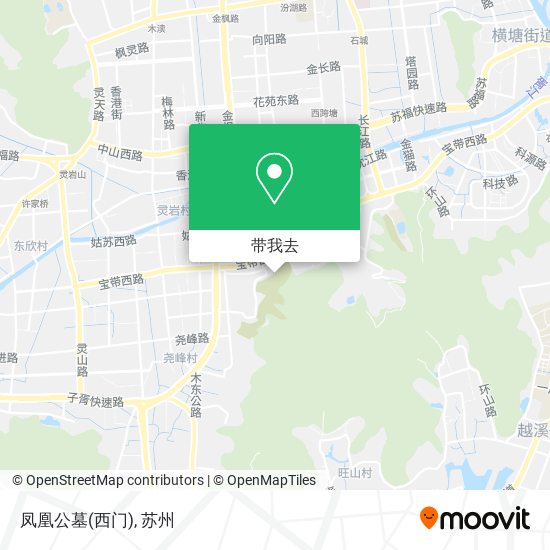 凤凰公墓(西门)地图