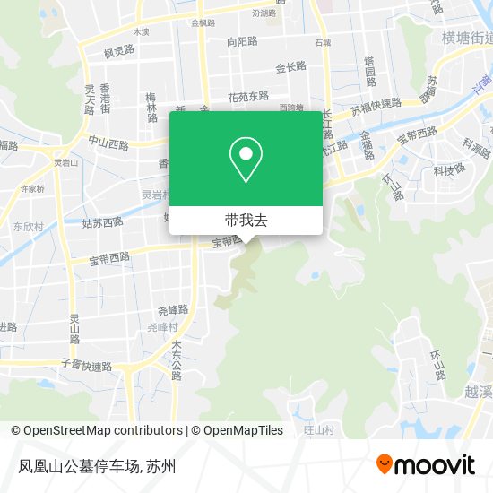 凤凰山公墓停车场地图