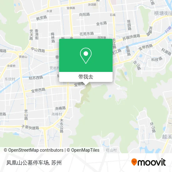 凤凰山公墓停车场地图