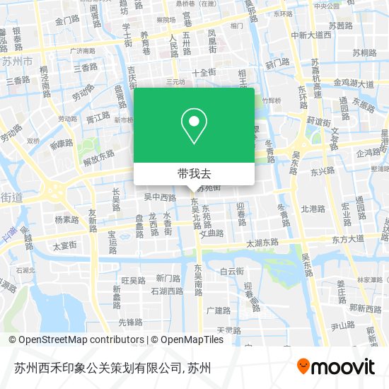 苏州西禾印象公关策划有限公司地图