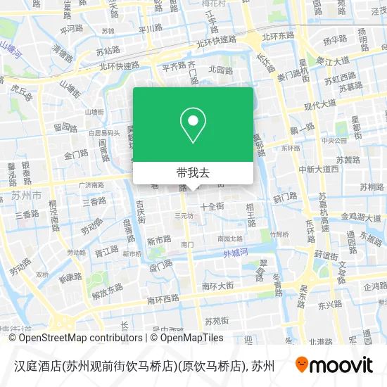 汉庭酒店(苏州观前街饮马桥店)(原饮马桥店)地图