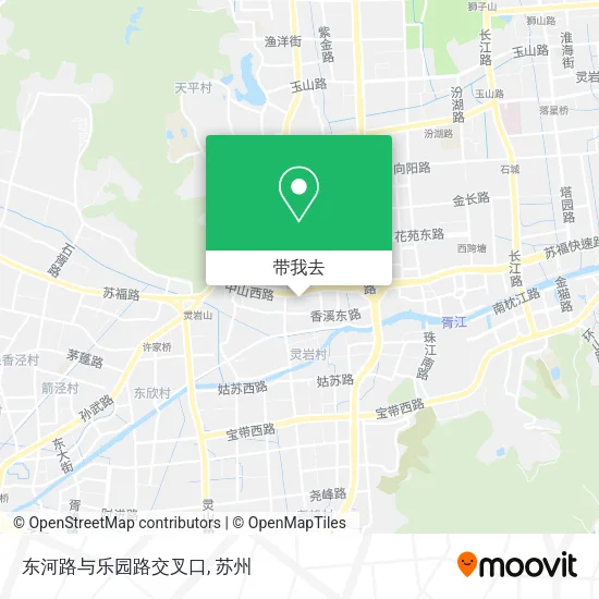 东河路与乐园路交叉口地图