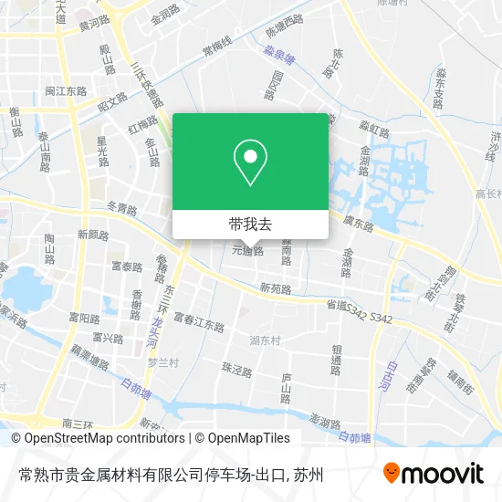 常熟市贵金属材料有限公司停车场-出口地图