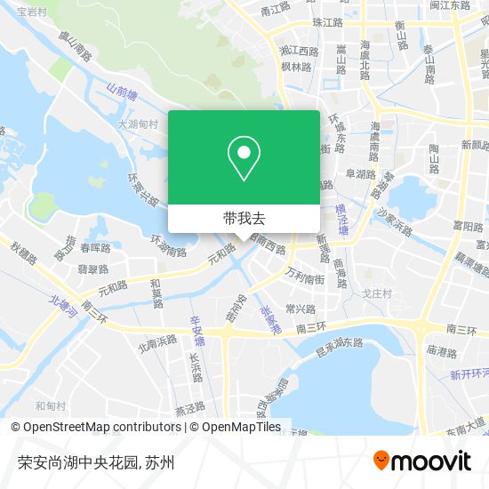 荣安尚湖中央花园地图