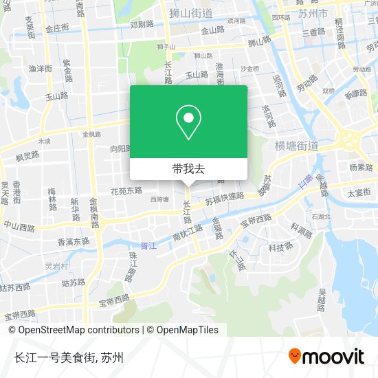 长江一号美食街地图
