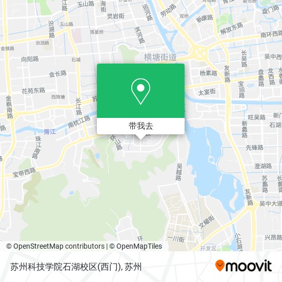 苏州科技学院石湖校区(西门)地图