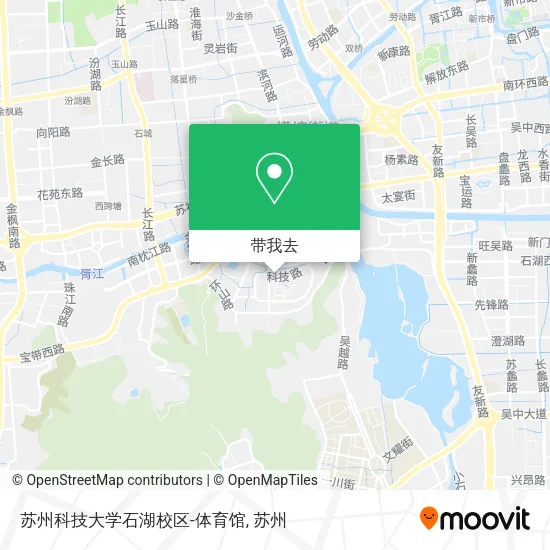 苏州科技大学石湖校区-体育馆地图