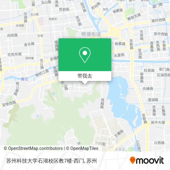 苏州科技大学石湖校区教7楼-西门地图