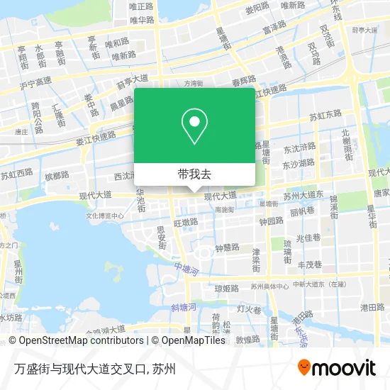 万盛街与现代大道交叉口地图