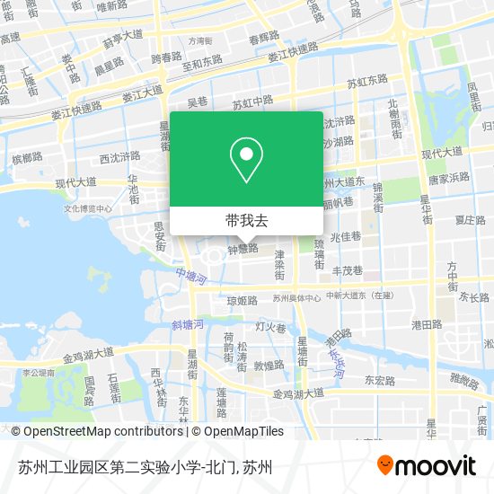 苏州工业园区第二实验小学-北门地图