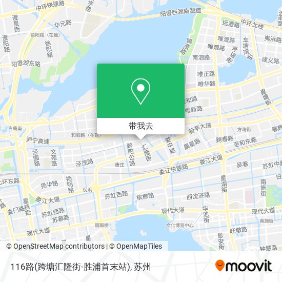 116路(跨塘汇隆街-胜浦首末站)地图