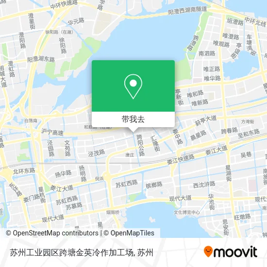 苏州工业园区跨塘金英冷作加工场地图
