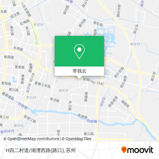 H四二村道/湖漕西路(路口)地图