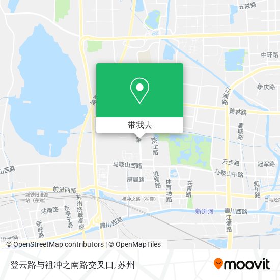 登云路与祖冲之南路交叉口地图