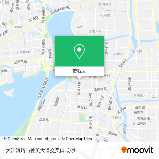 大江河路与仲英大道交叉口地图