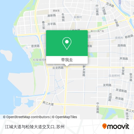 江城大道与松陵大道交叉口地图