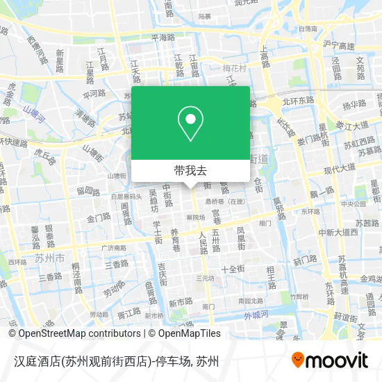 汉庭酒店(苏州观前街西店)-停车场地图