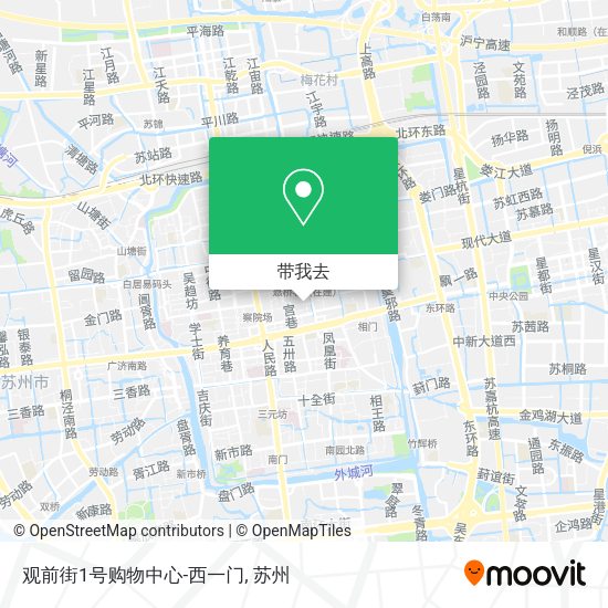 观前街1号购物中心-西一门地图