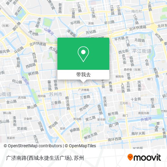 广济南路(西城永捷生活广场)地图