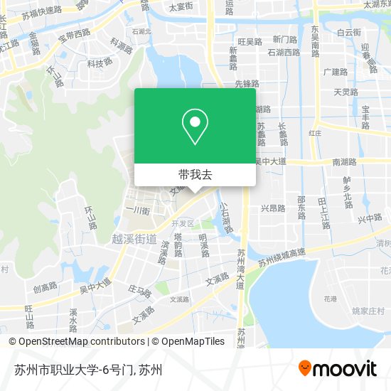 苏州市职业大学-6号门地图