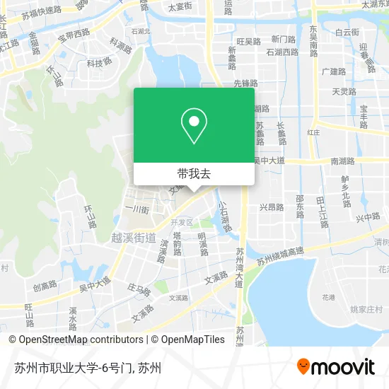苏州市职业大学-6号门地图