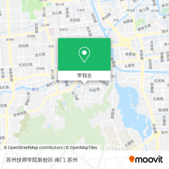 苏州技师学院新校区-南门地图