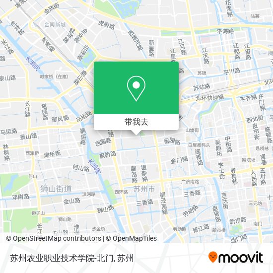 苏州农业职业技术学院-北门地图