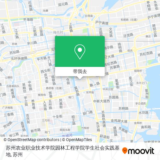 苏州农业职业技术学院园林工程学院学生社会实践基地地图