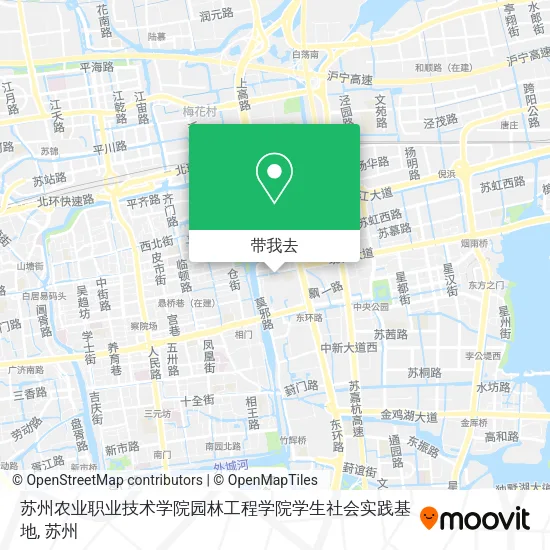 苏州农业职业技术学院园林工程学院学生社会实践基地地图