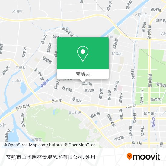 常熟市山水园林景观艺术有限公司地图