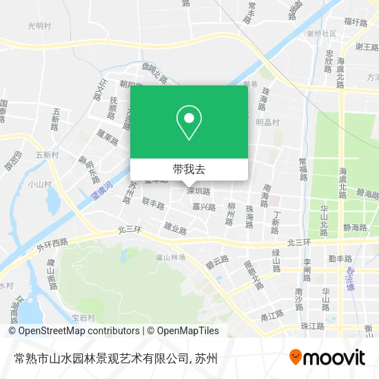 常熟市山水园林景观艺术有限公司地图